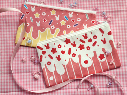 White Cupcake Pencil Bag