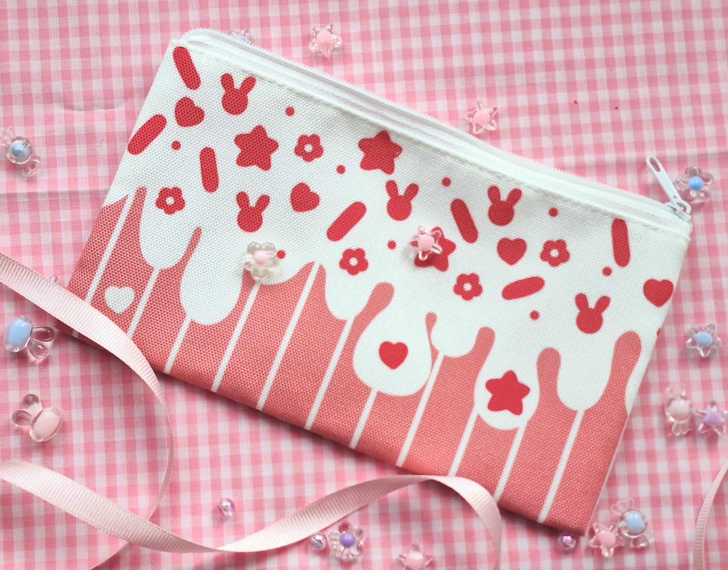 White Cupcake Pencil Bag