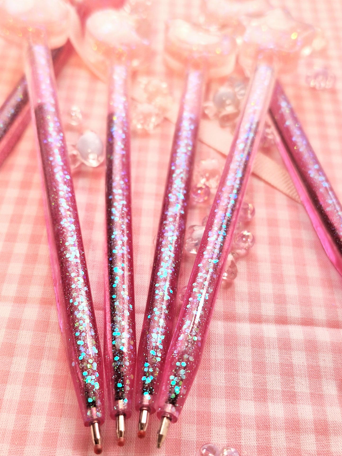 Glitter Pink Shaker Pens