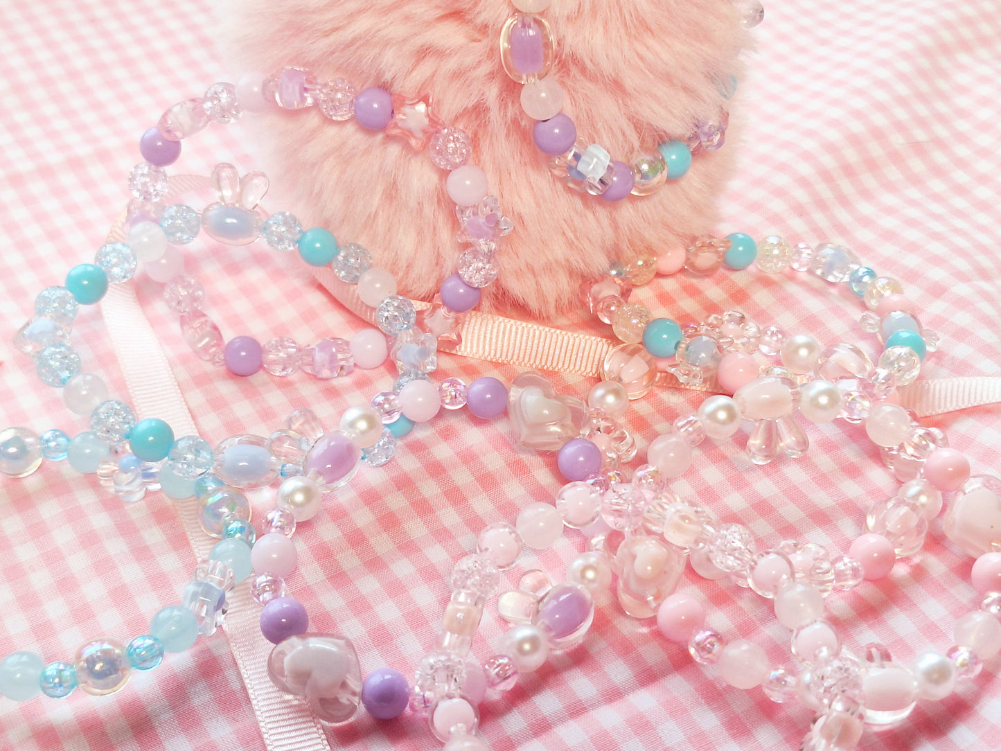 Pink Flower Bracelet