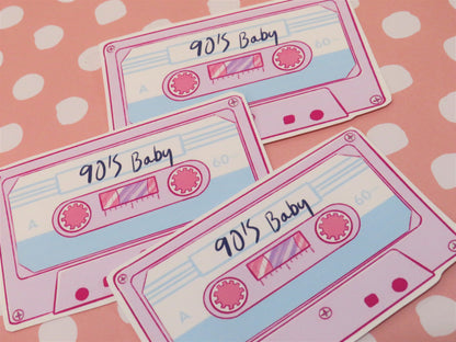 Pastel Cassette Tape Sticker