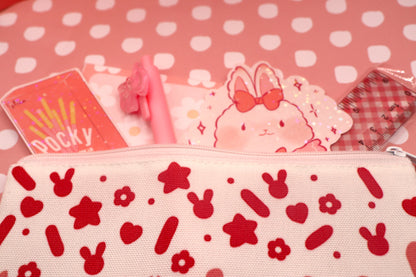 White Cupcake Pencil Bag