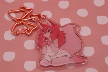 Karma Glitter Epoxy Keychain