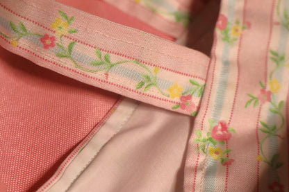 Floral Candy Stripe Tote Bag