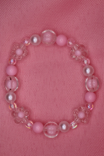 Pink Flower Bracelet