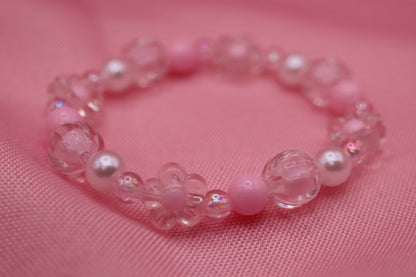 Pink Flower Bracelet