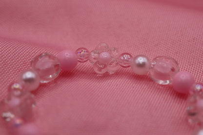 Pink Flower Bracelet