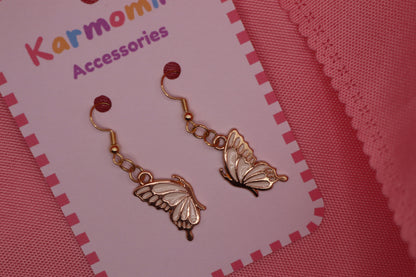 Gold Butterfly Earrings
