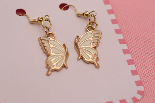 Gold Butterfly Earrings