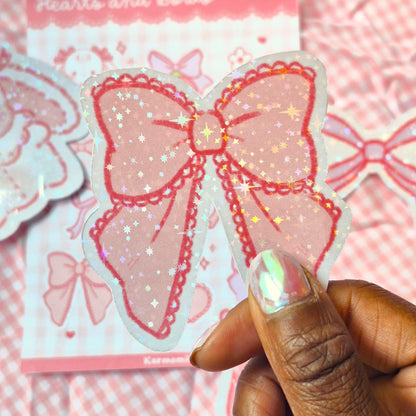 Hearts and bows sticker bundle