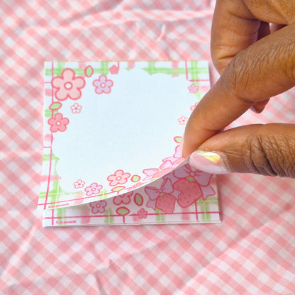 strawberry note pad