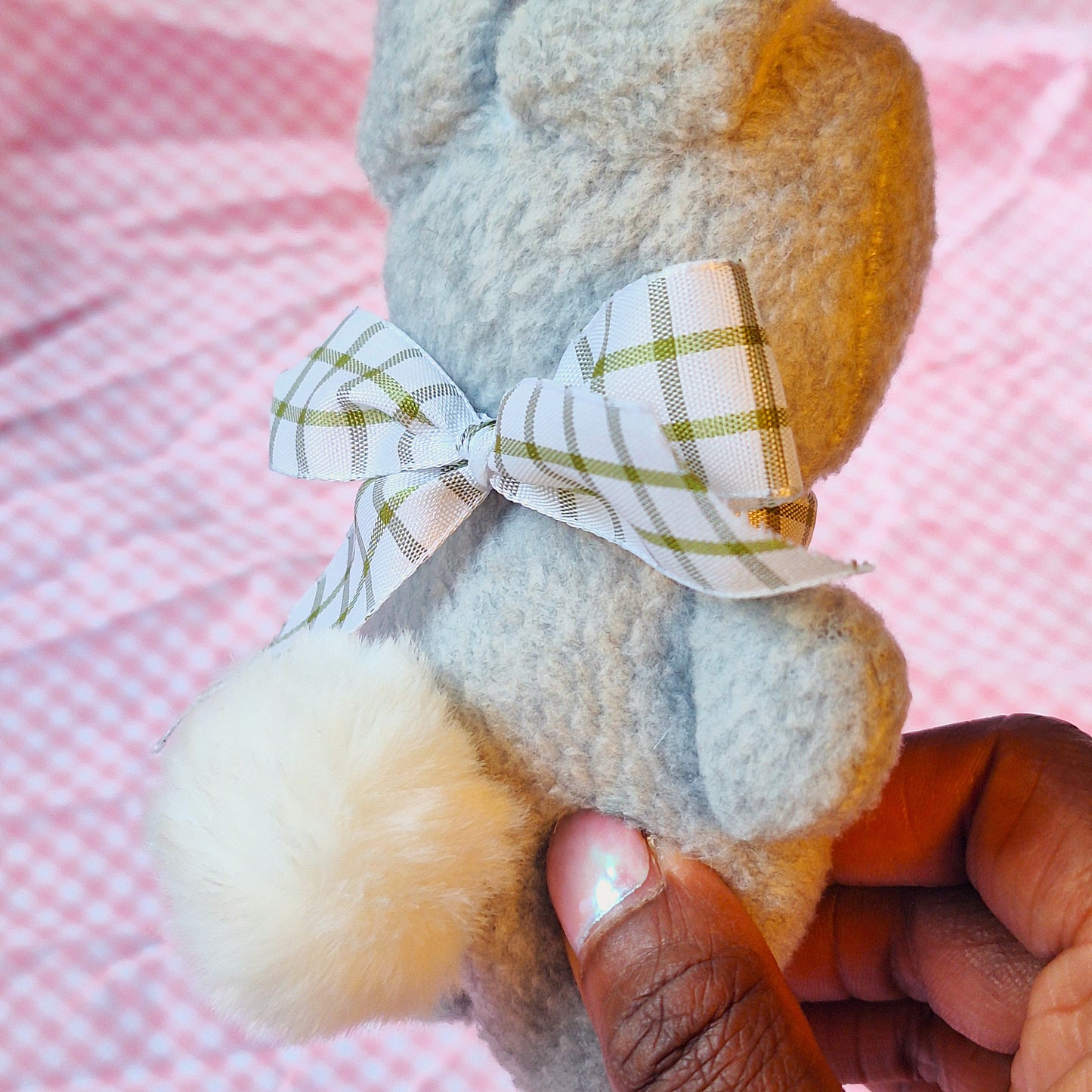 handmade fleece bunny - reid