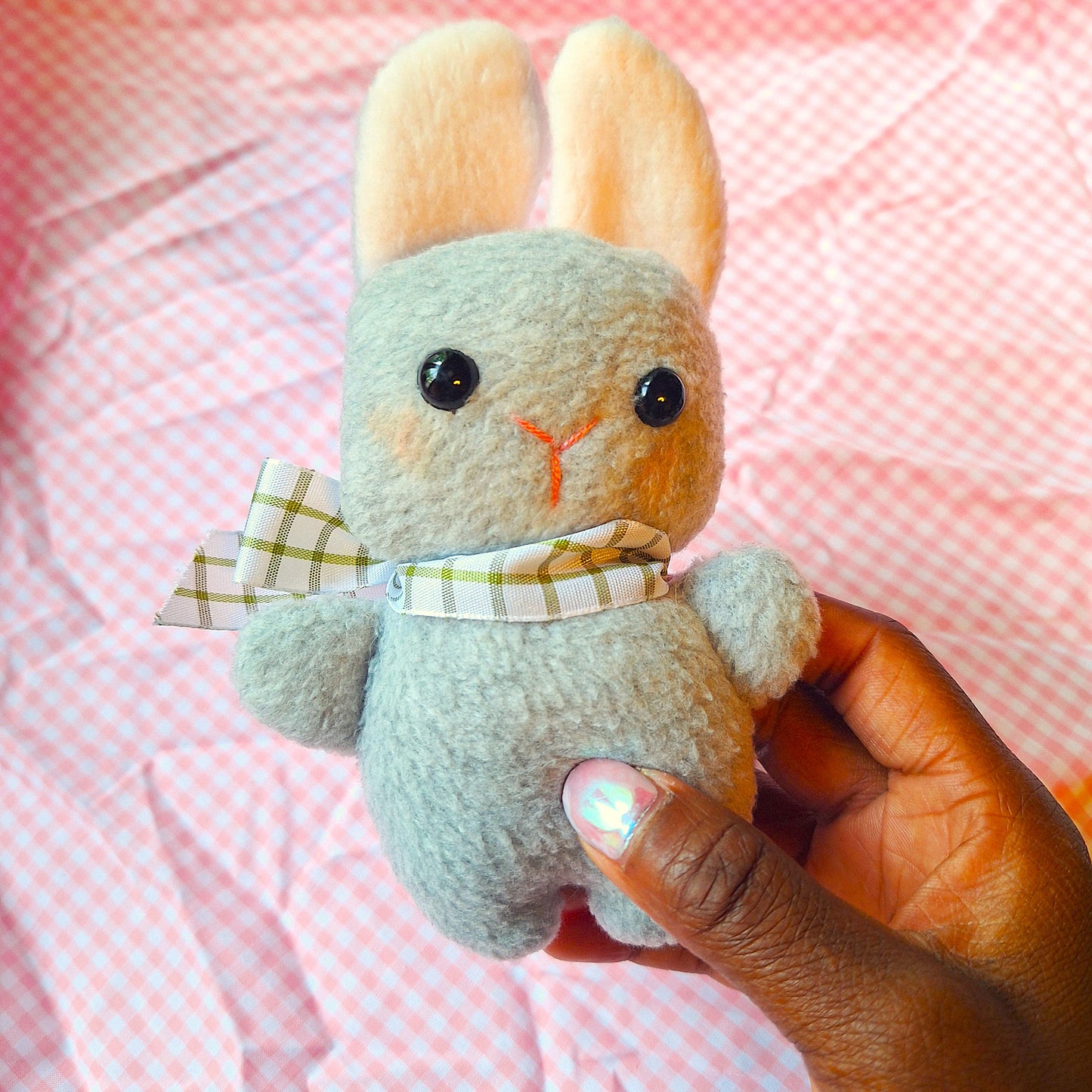 handmade fleece bunny - reid