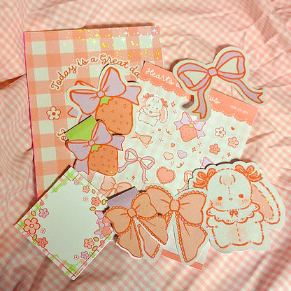 Hearts and bows stationary collection full bundle