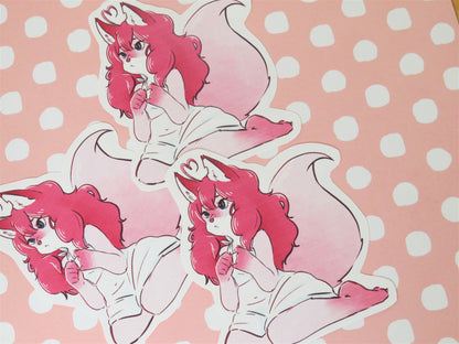 Karma the Fox Girl Sticker
